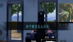 压枪教学和平精英怎么学