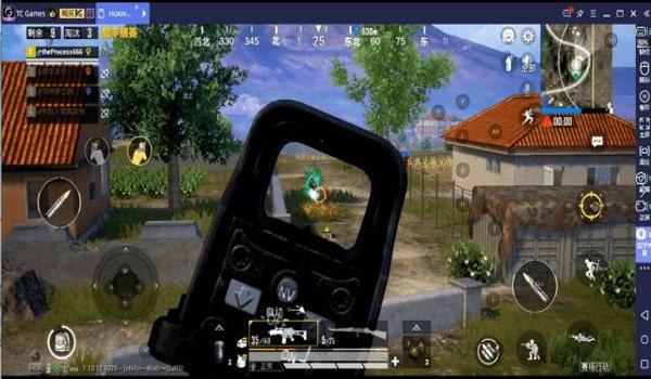 和平精英多远距离练压枪