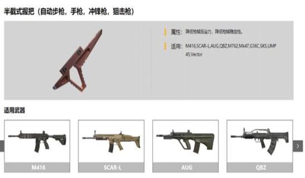 和平精英压枪稳的握把